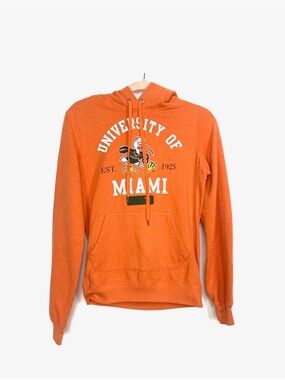 Y2K JONES & MITCHELL PINK VICTORIA'S SECRET UNIVERSITY OF MIAMI HOODIE sz S 90s